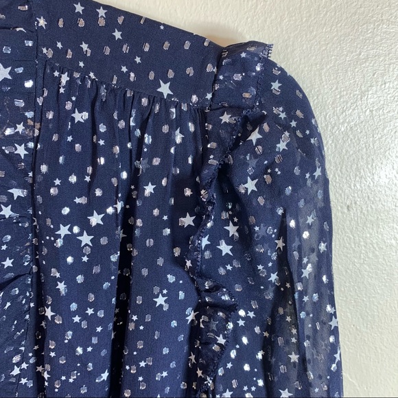 Kate Spade Night Sky Dot Ruffle Fit & Flare Dress - Picture 9 of 10